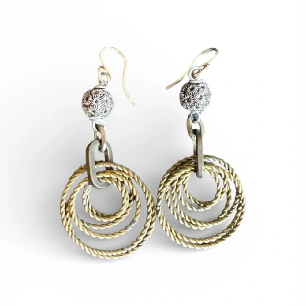 Mark Edge bronzed earrings jg2